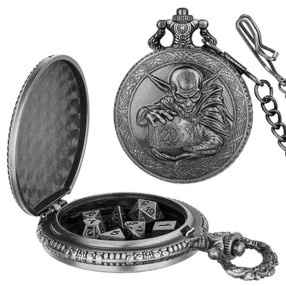 Geloho Gray ROGUE DICE KEEPER POCKET WATCH CASE