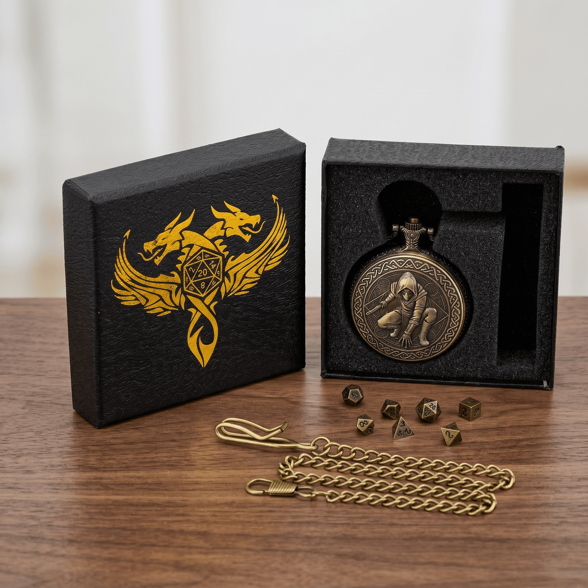 Geloho Rogue Pocket Watch Dice Set