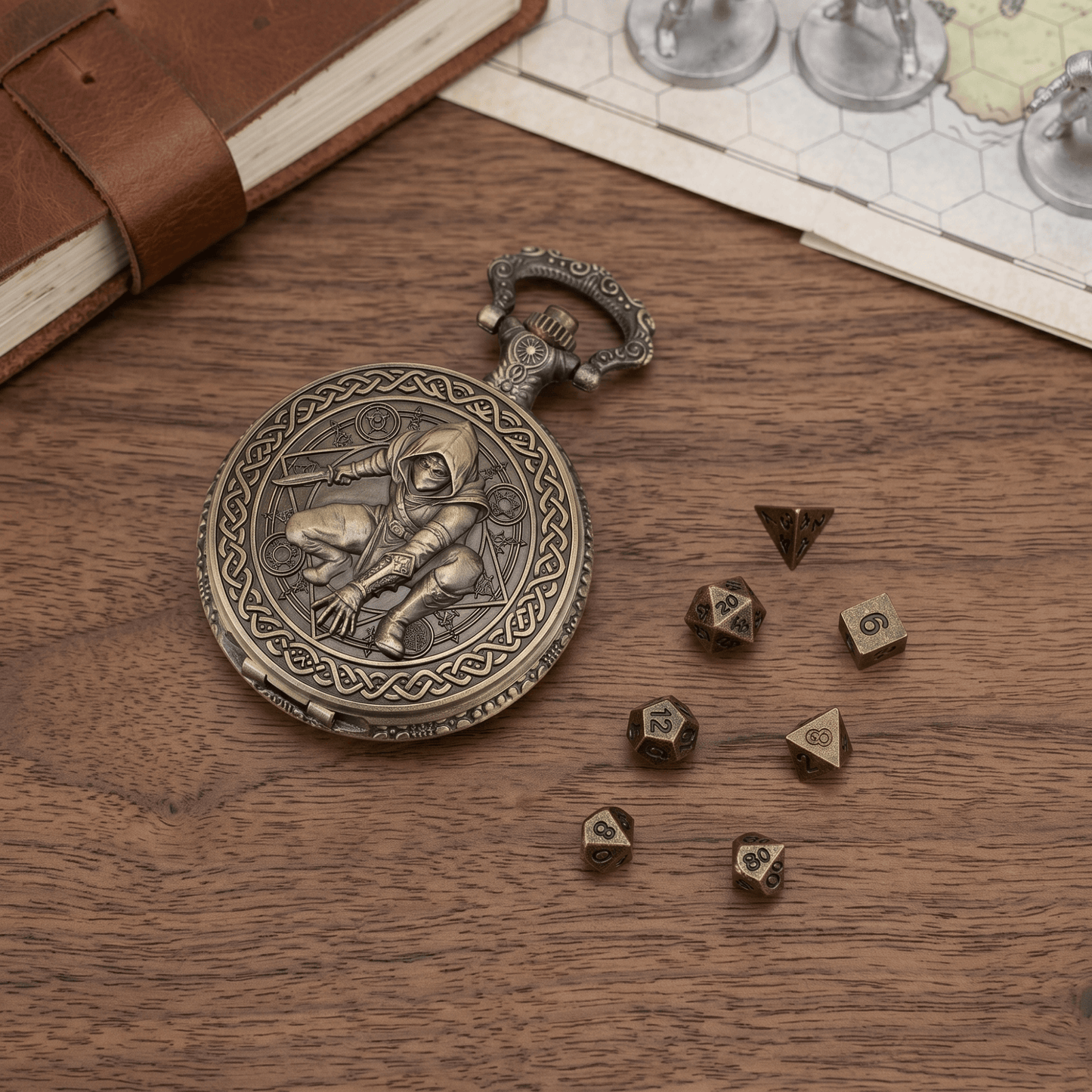 Geloho Rogue Pocket Watch Dice Set