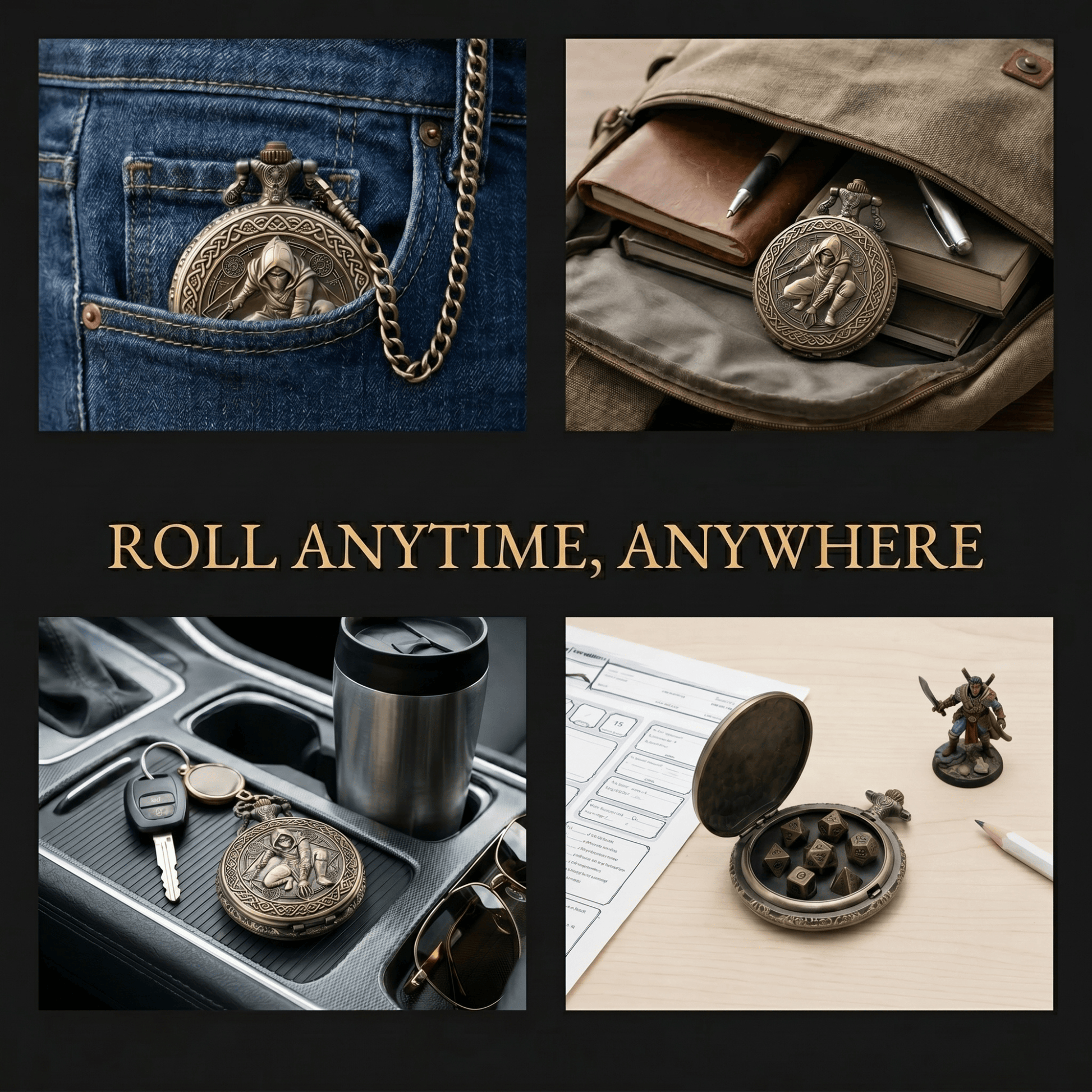 Geloho Rogue Pocket Watch Dice Set
