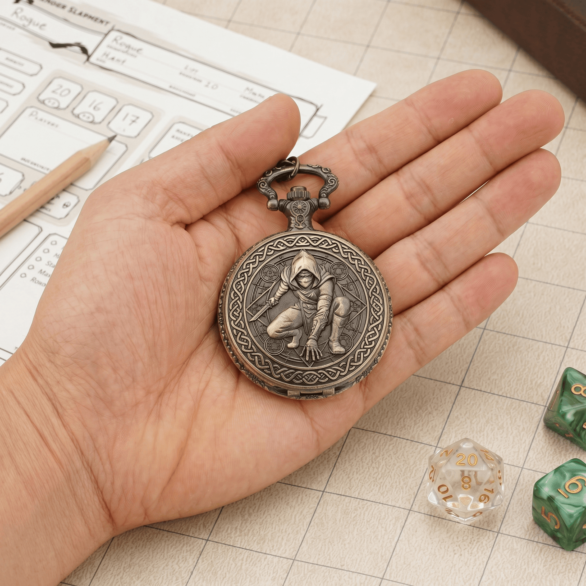 Geloho Rogue Pocket Watch Dice Set