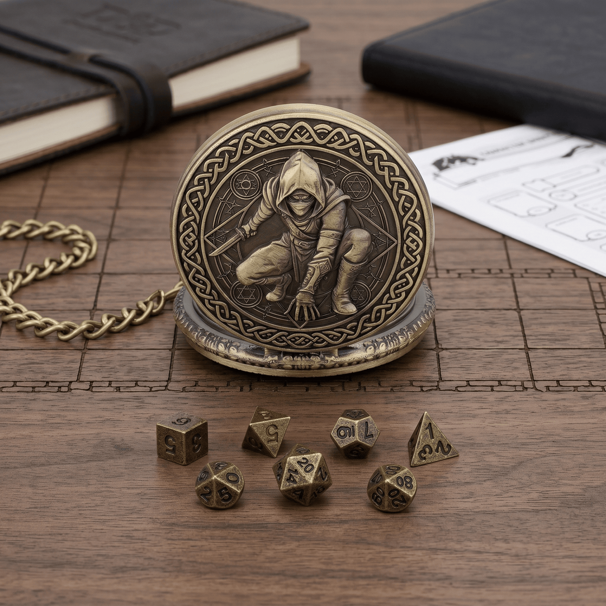 Geloho Rogue Pocket Watch Dice Set
