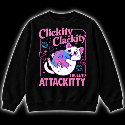 Roll To Attackity - DnD Sweatshirt front product view