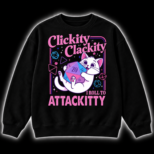 Roll To Attackity - DnD Sweatshirt front product view