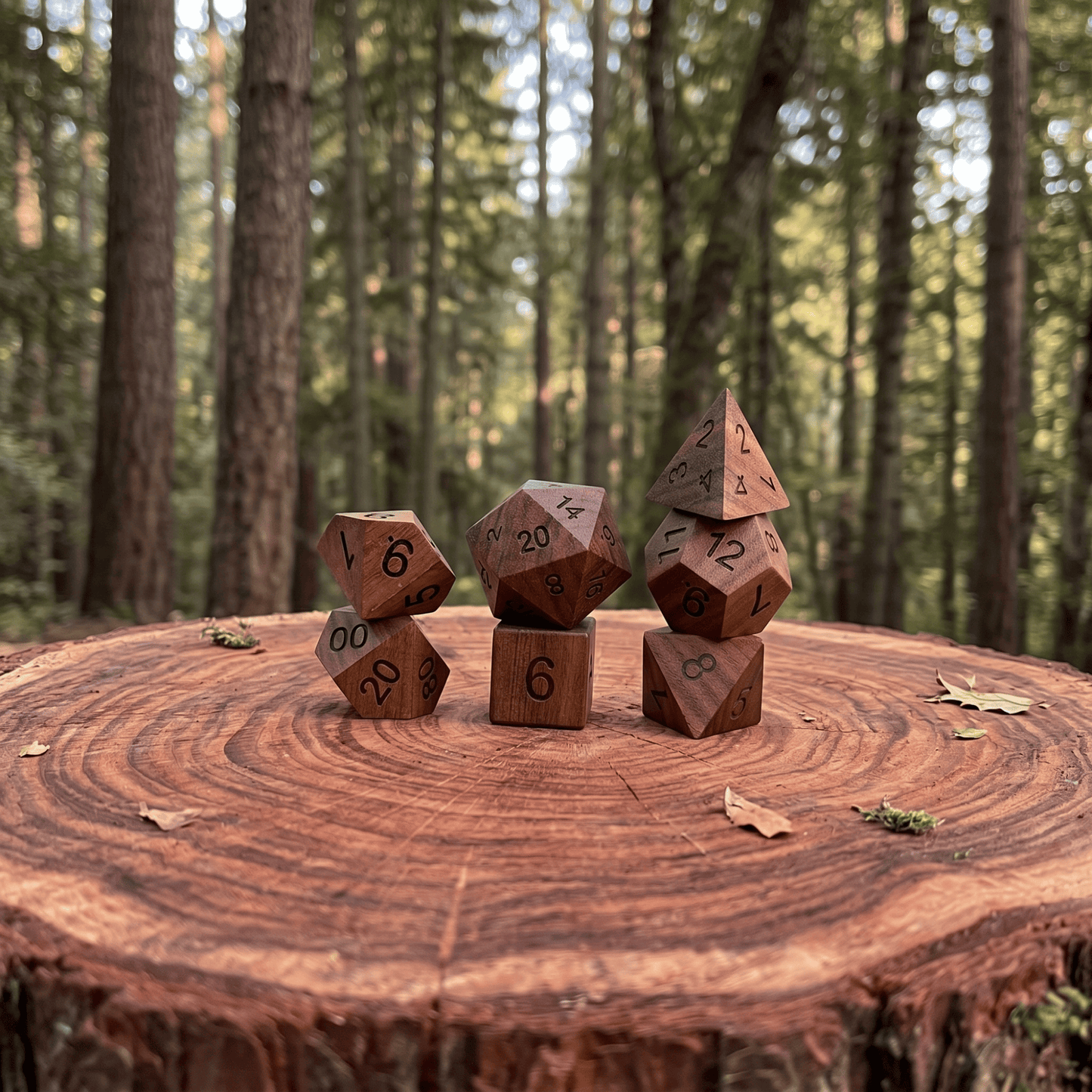 Geloho Rosewood - Wood Dice Set