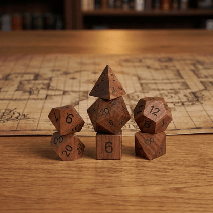Geloho Rosewood - Wood Dice Set