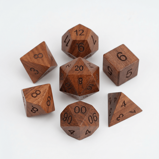 Geloho Rosewood - Wood Dice Set