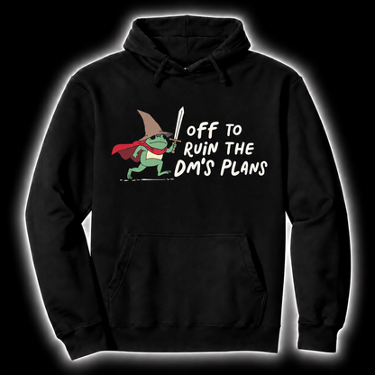 Ruining The Plot black D&D hoodie