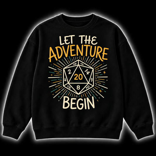 GELOHO DnD Sweatshirt Start With Twenty - DnD Sweatshirt