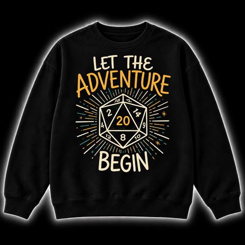 Start With Twenty - DnD Sweatshirt front product view