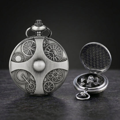 Geloho Steampunk Pocket Watch Dice Set
