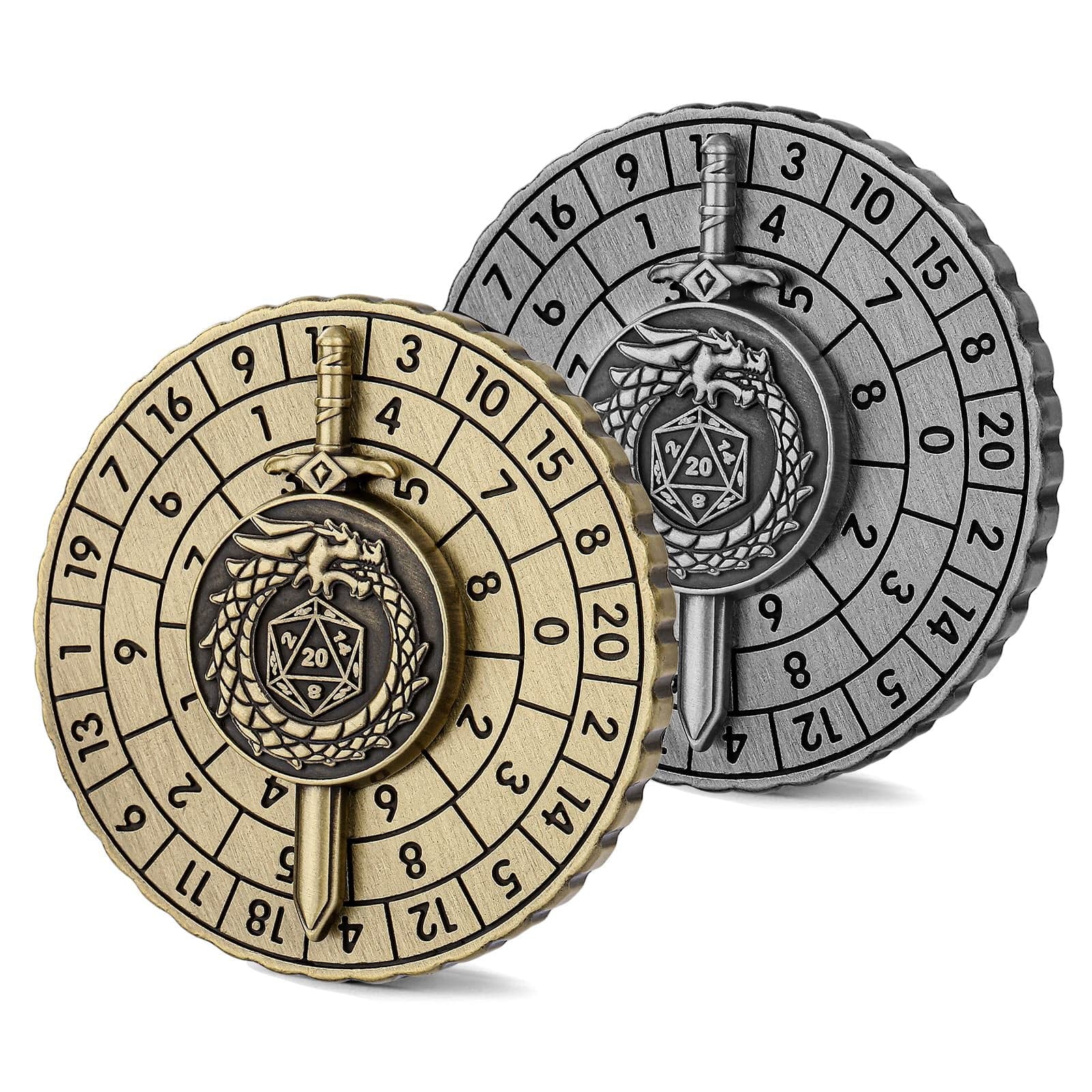 Geloho metal Sword & Dragon Dice Spinner