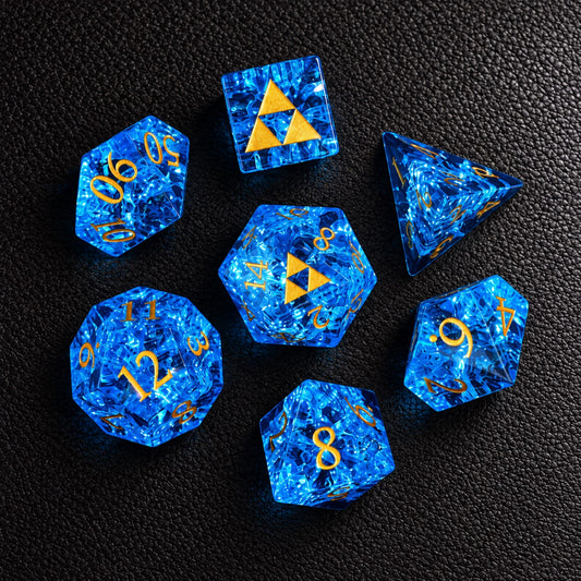 GELOHO Gemstone Dice Set Tempest Arcane Shard-Gemstone Dice Set