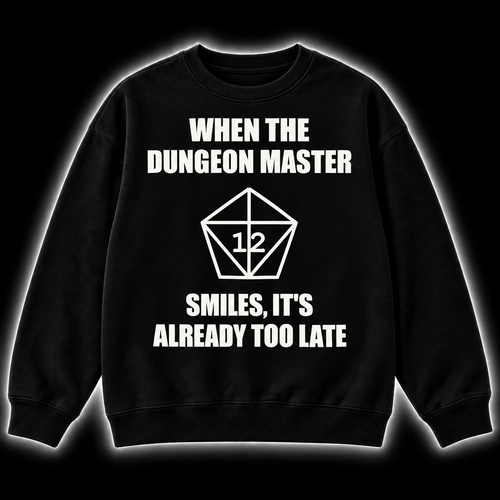 The DM Smiles - DnD Sweatshirt front product view