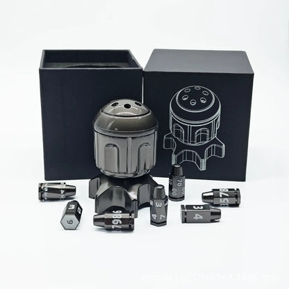 Geloho Black Torpedo Spinner Dice Set