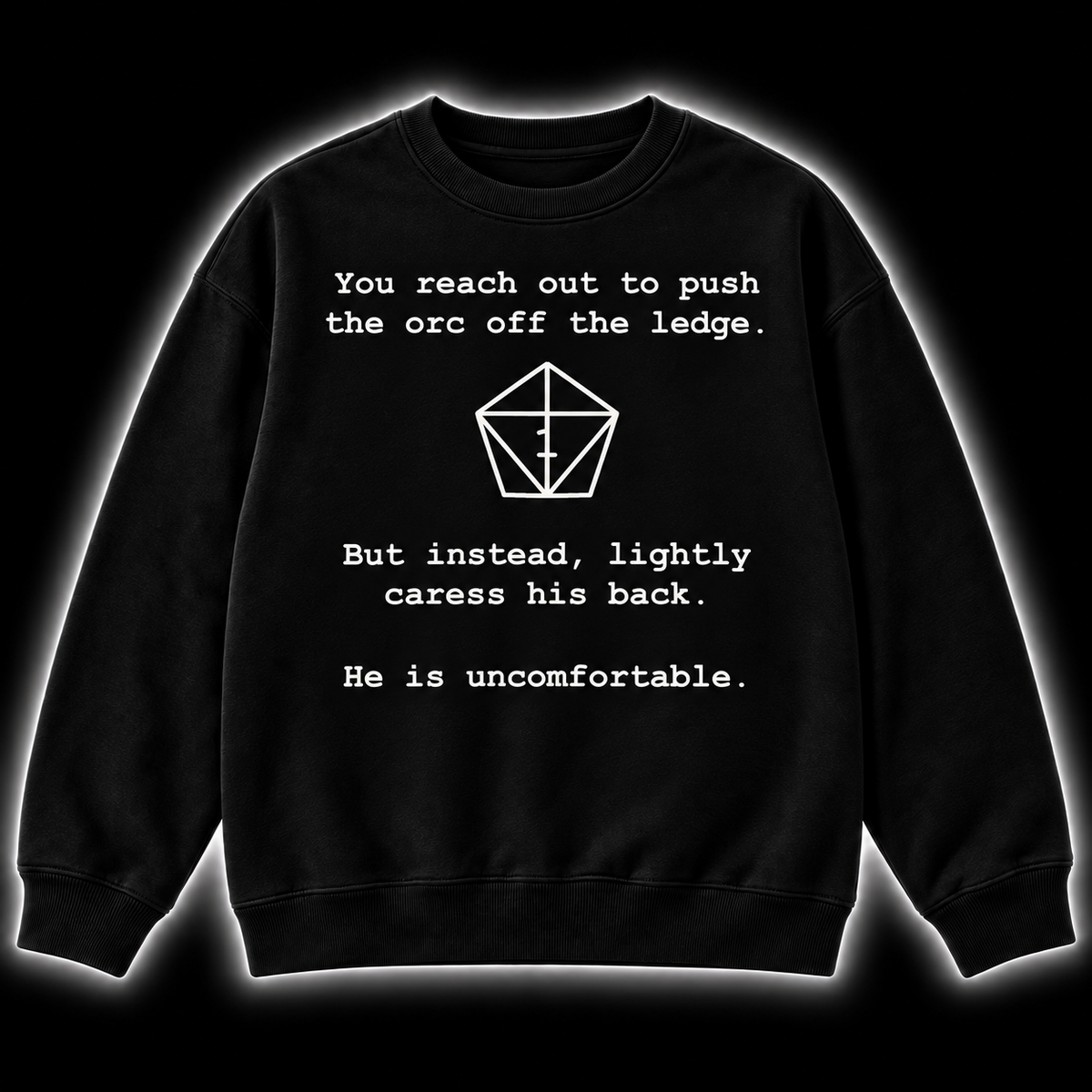 Uncomfortable Nat One - DnD Sweatshirt front product view