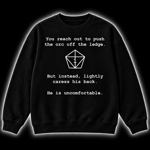 Uncomfortable Nat One - DnD Sweatshirt front product view