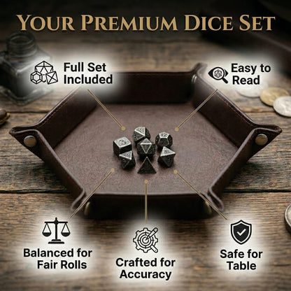 Geloho D20, Dragon Silver Vintage Dragon Eye Pocket Watch Mini Dice Set