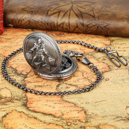 Geloho D20, Dragon Vintage Wizard Pocket Watch Dice Set