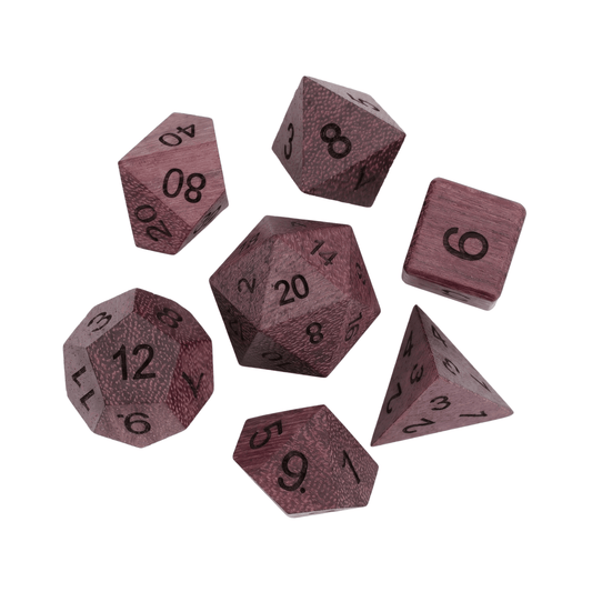 Geloho Dice Violet - Wood Dice Set