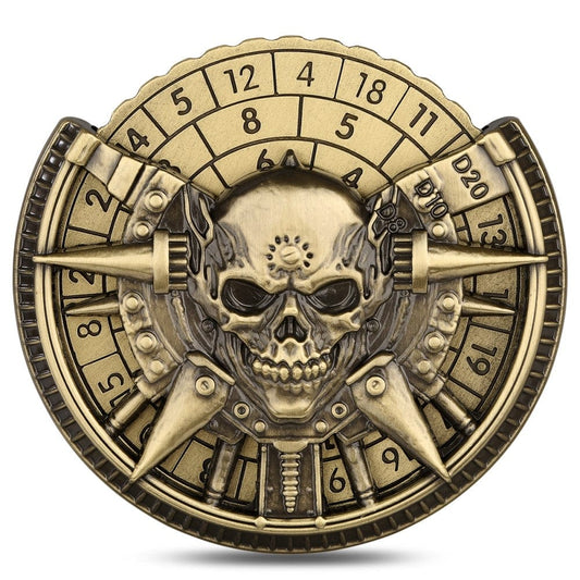 Geloho metal Warlord Skull Dice Spinner