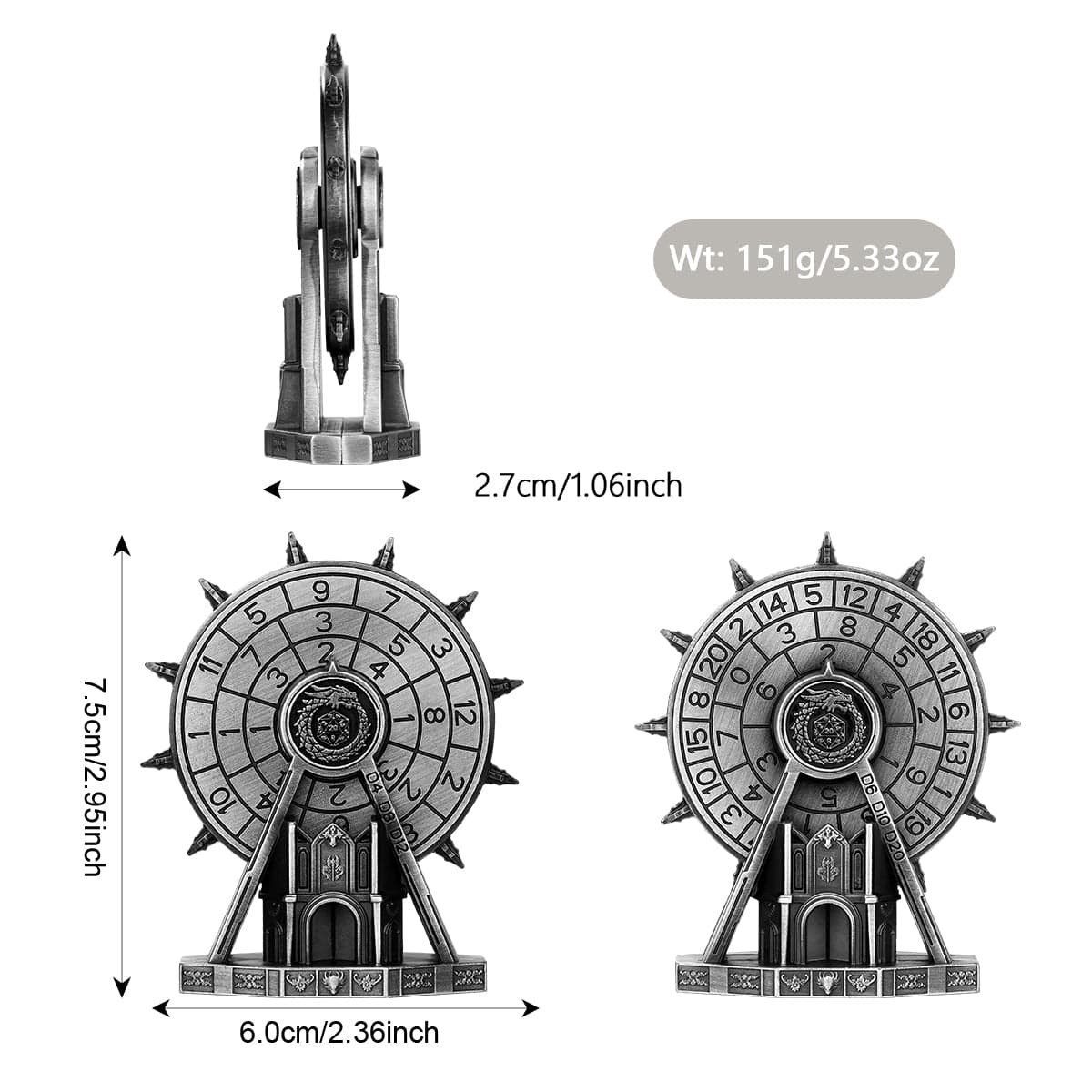 Geloho Wheel of Fate Dice Wheel
