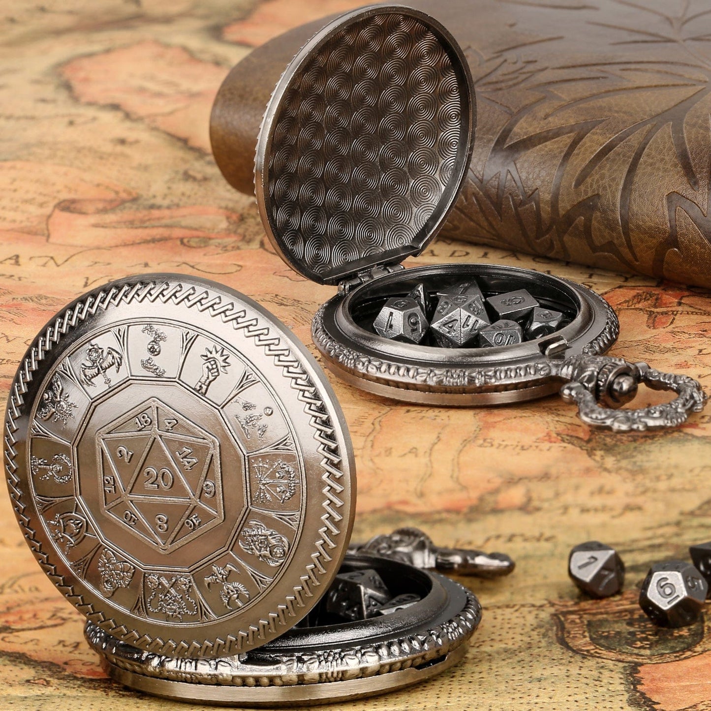 Geloho D20, Dragon Zodiac Pocket Watch Dice Set