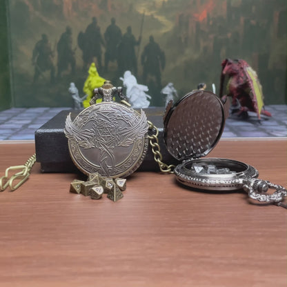 Dragon Wing Pocket Watch Dice Set