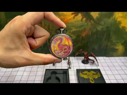 Sovereign Red Dragon Classic Pocket Watch Dice Set