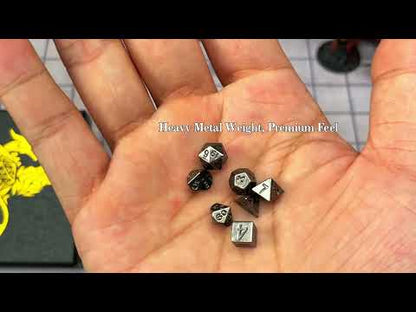 Ethereal Rose Dragon Floral Pocket Watch Dice Set